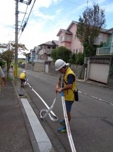 南が丘放水訓練(4)